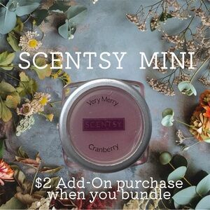 $2 Add-On 🆕Scentsy Mini Very Merry Cranberry Home Fragrance